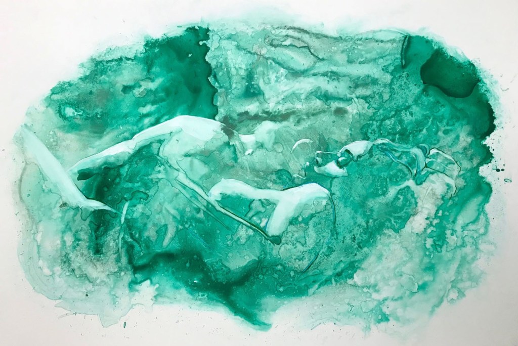 Akvarell på yupopapper